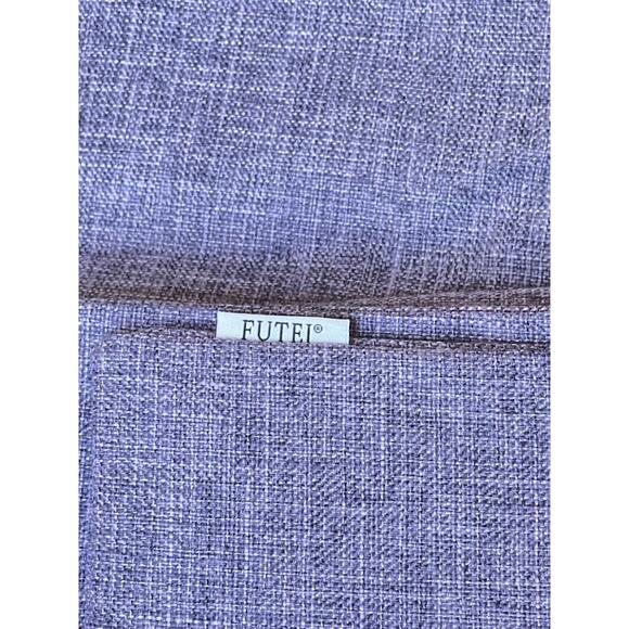 Set of 2 FUTEI Lavender Linen Decorative Throw Pillow Covers 18x18 - Picture 8 of 9